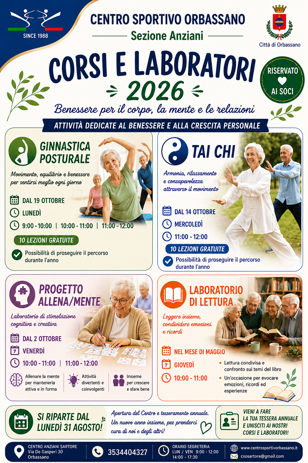 corsi e laboratori 2026